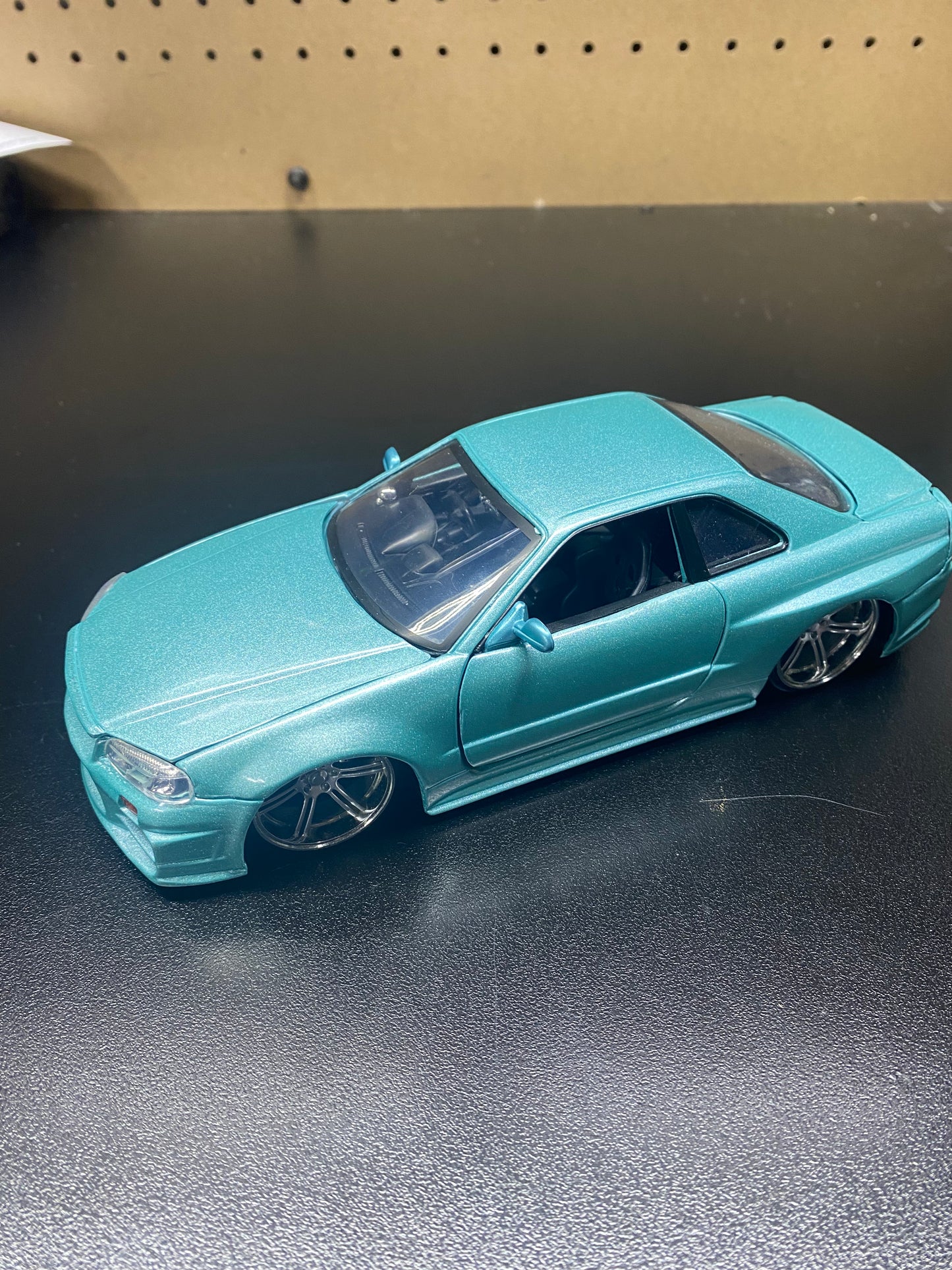 2002 Nissan Skyline GTR R34 (TEAL) Jada Toys - Fast & Furious (LOOSE) PRELUDE