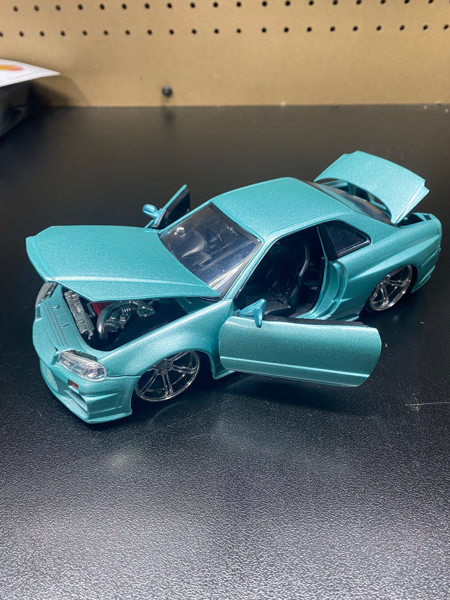 2002 Nissan Skyline GTR R34 (TEAL) Jada Toys - Fast & Furious (LOOSE) PRELUDE