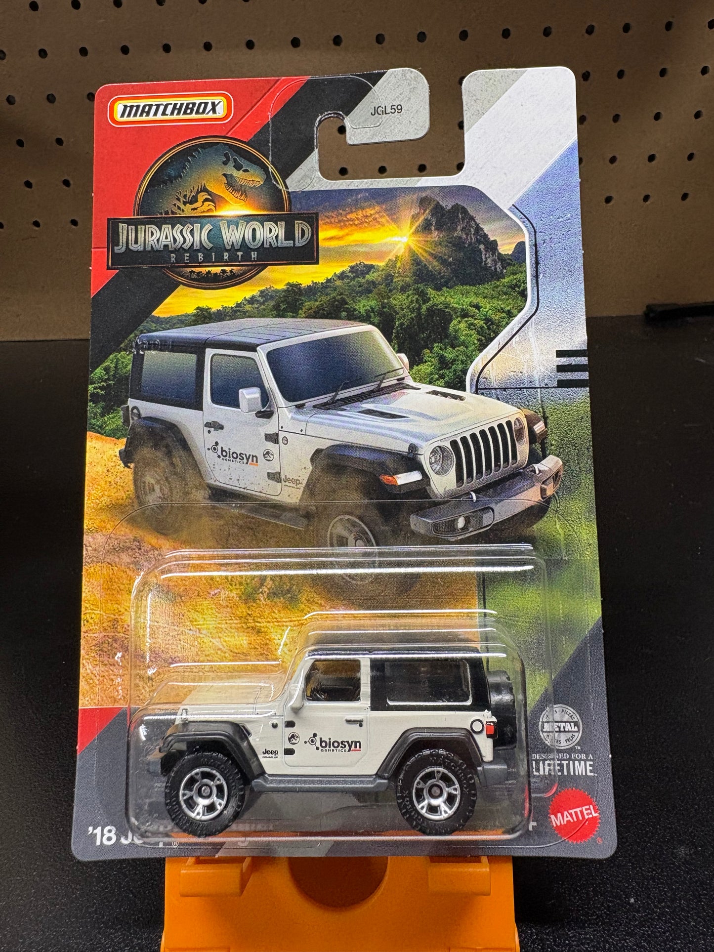 2025 Matchbox Jurassic World Rebirth - 2018 Jeep Wrangler Biosyn