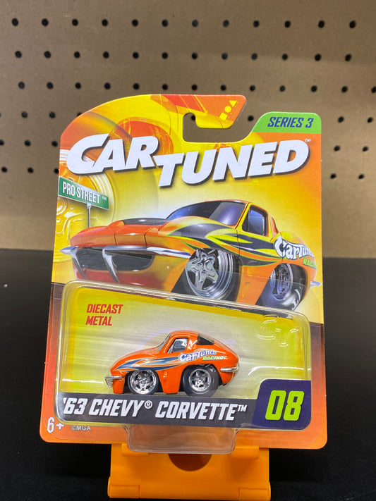 '63 Chevy Corvette Pro Street - Car Tuned Series 3 Mainline - #8 Diecast NEW