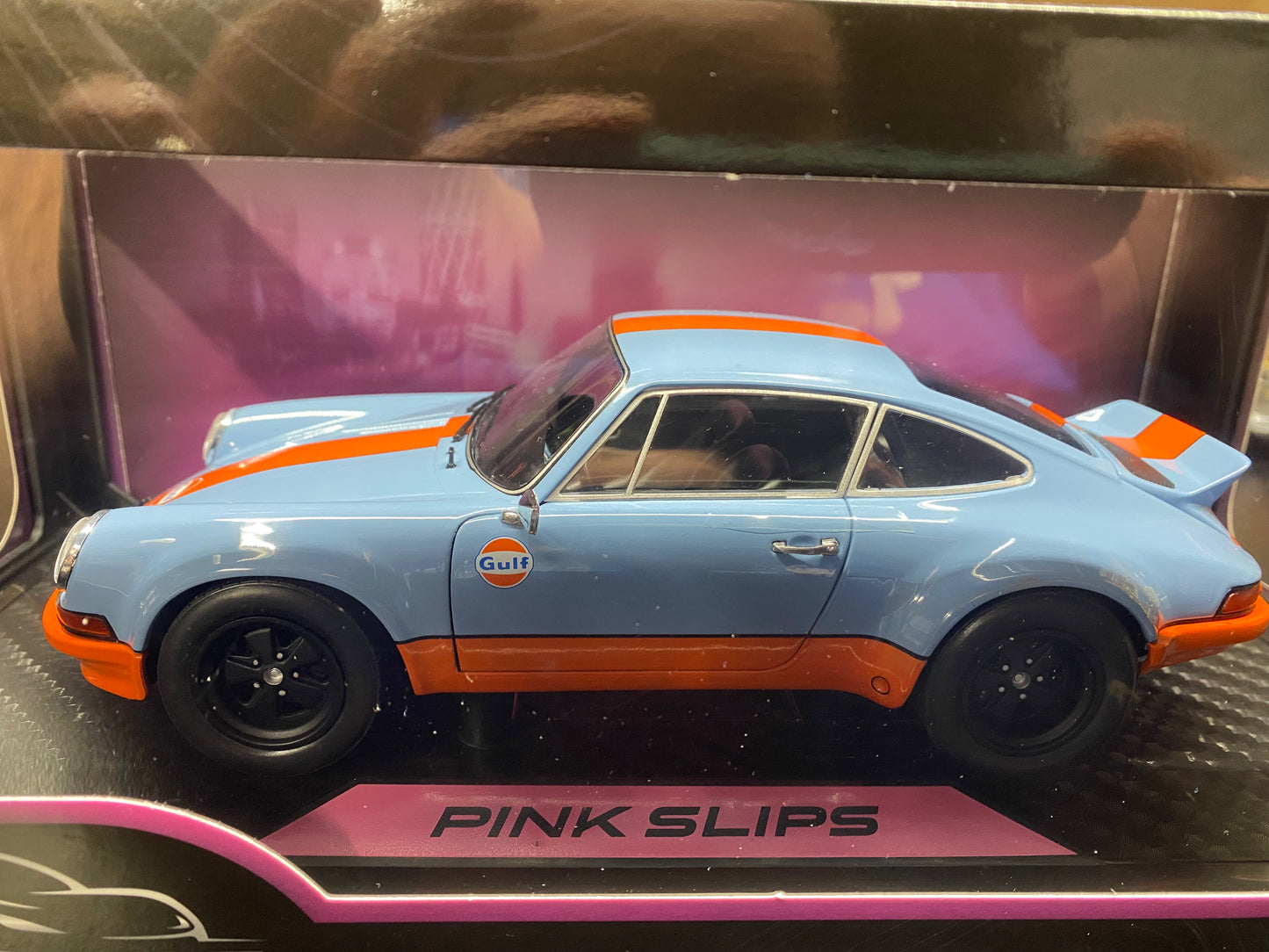 Porsche 2.8 RSR - GULF 1 - Jada Toys Pink Slip 1/18 Diecast NEW GULF (Solido)