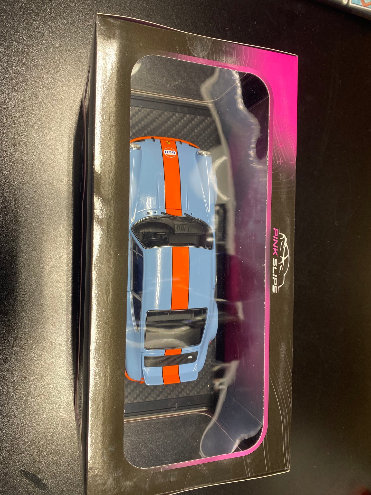 Porsche 2.8 RSR - GULF 1 - Jada Toys Pink Slip 1/18 Diecast NEW GULF (Solido)
