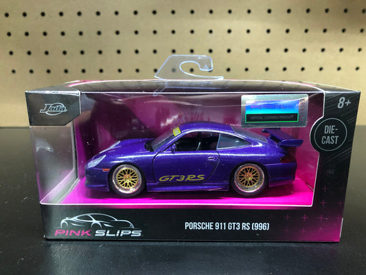 Porsche 911 GT3 RS (996) Jada Toys Pink Slips 1/32 Scale NEW Purple Diecast