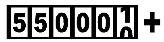 550,000 Plus Miles Decal